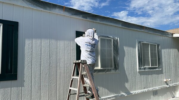 Painting a home in Escondido